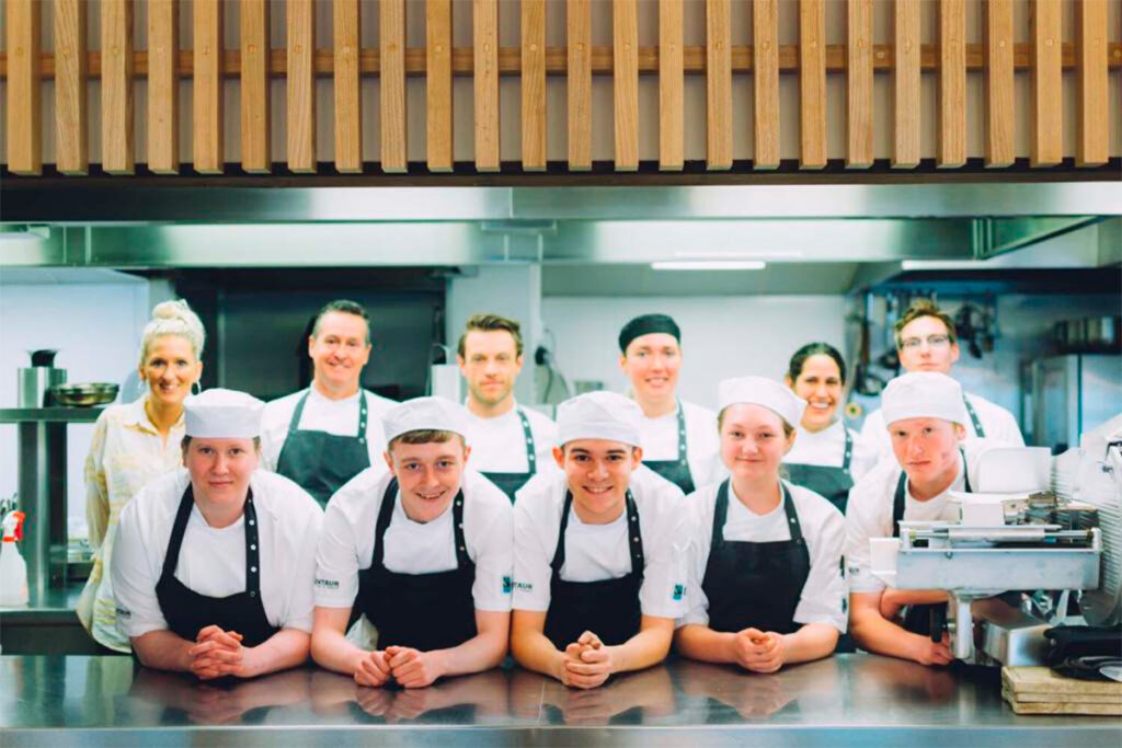 apprentices at fifteen cornwall with chefs and tutors
