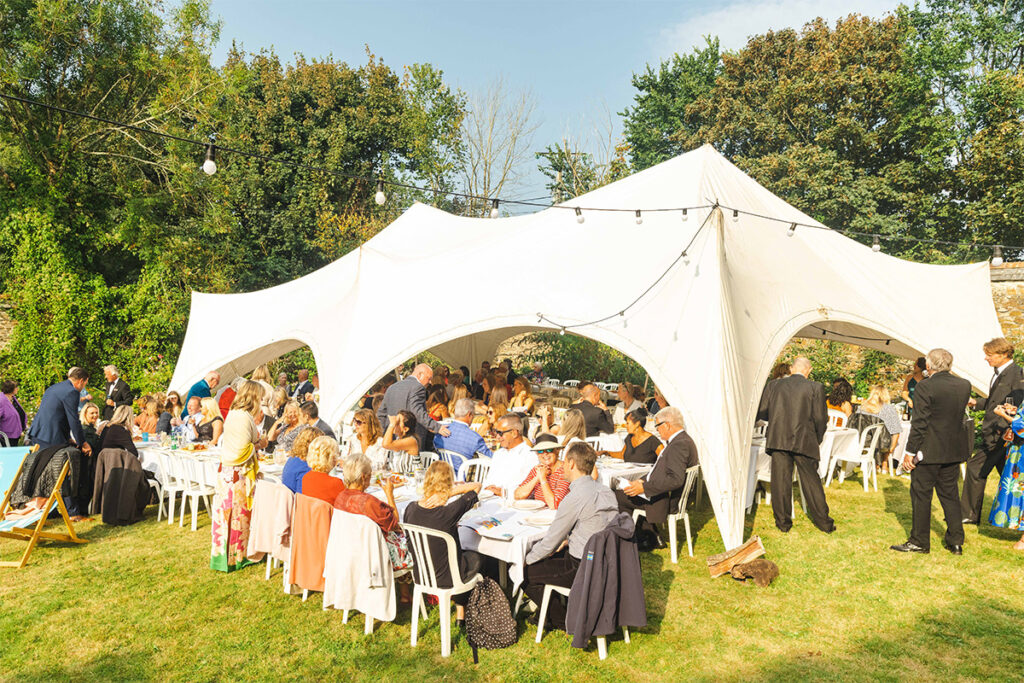 dining tent at park house opera